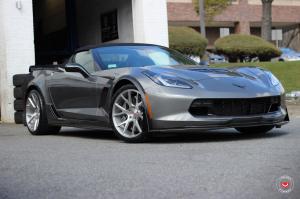 Chevrolet Corvette Z06 Convertible on Vossen Wheels (VPS-306) 2017 года